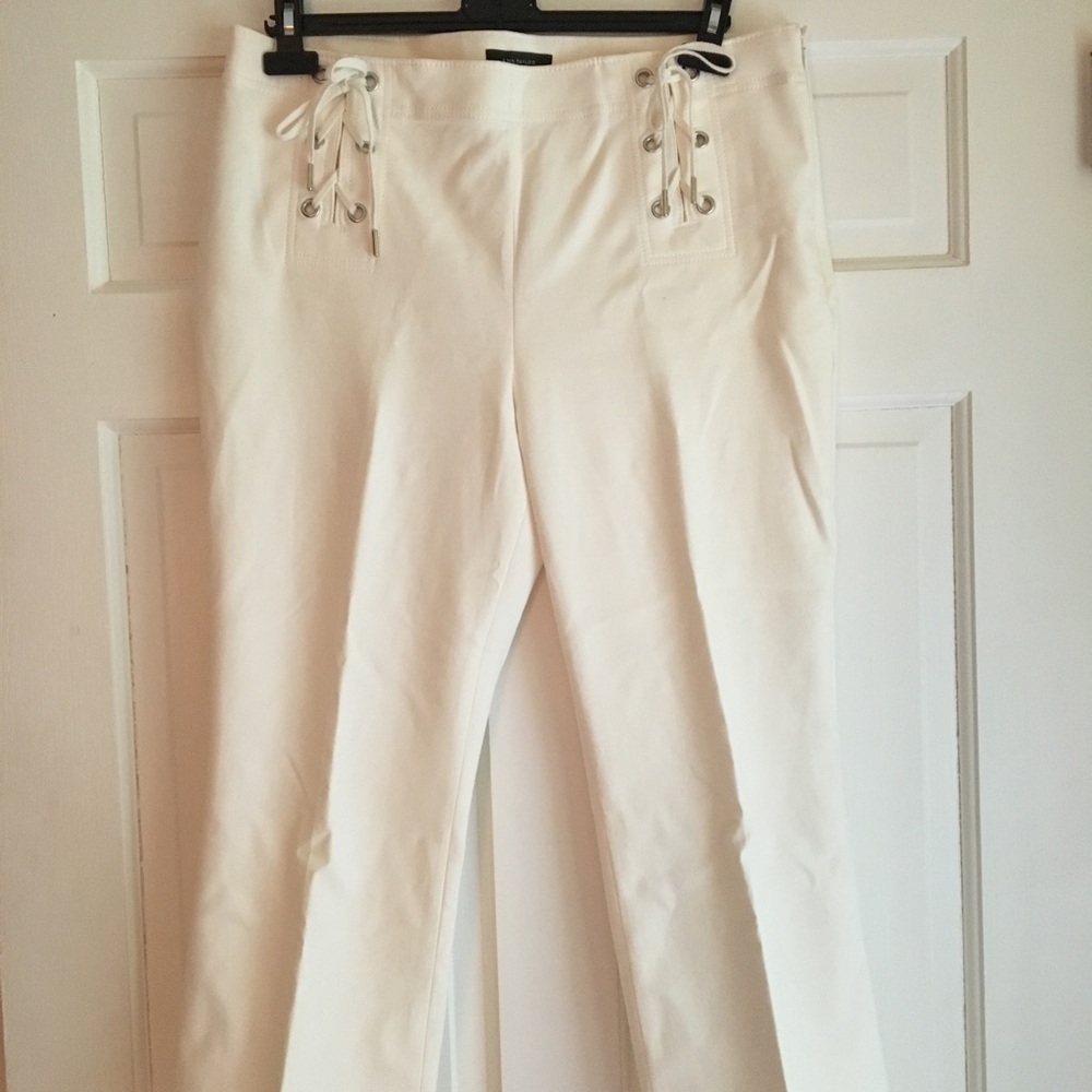 NWT Ann Taylor front tie sailor pants size 12